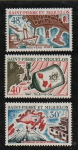 St. Pierre  & Miquelon 374-376 Set Mint hinged