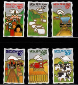 New Zealand Scott 660-665 Agriculture stamp  set MNH**