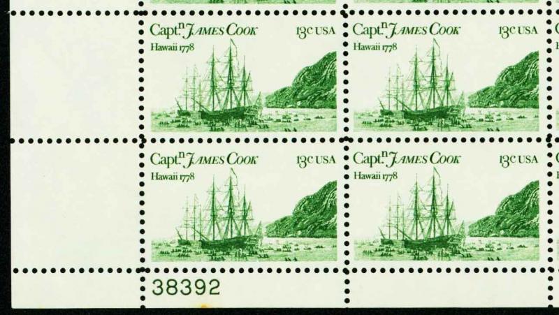 US #1733b Captain James Cook Issue - 10 Sheets of 50 - OGNH - VF - $129 (E#C914)