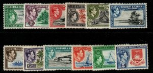 GILBERT & ELLICE IS. SG43/54 1939-55 DEFINITIVE SET MTD MINT