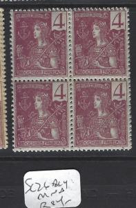 INDOCHINA  (PP2212B)   SC  26  BL OF 4   MNH