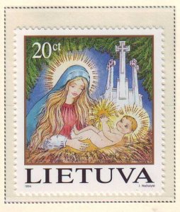Lithuania Sc 505 1994 Christmas stamp mint NH