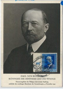 59049 - GERMANY Reich - POSTAL HISTORY: MAXIMUM CARD 1940 MEDICINE Nobel Prize-