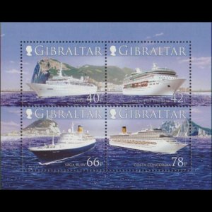 GIBRALTAR 2006 - Scott# 1055a S/S Cruise Ships NH