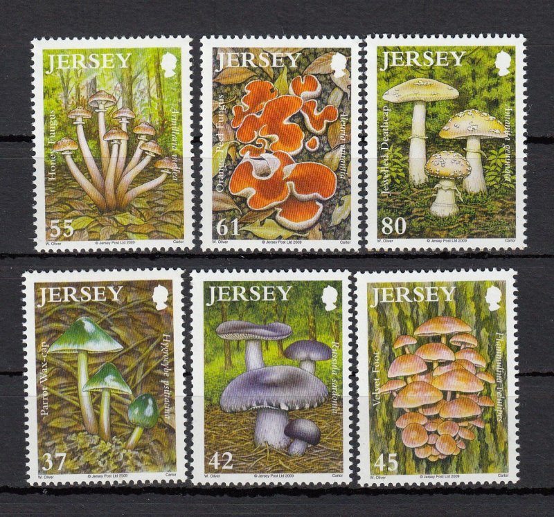 Jersey 2009  Fungi. Set of 6  NHM