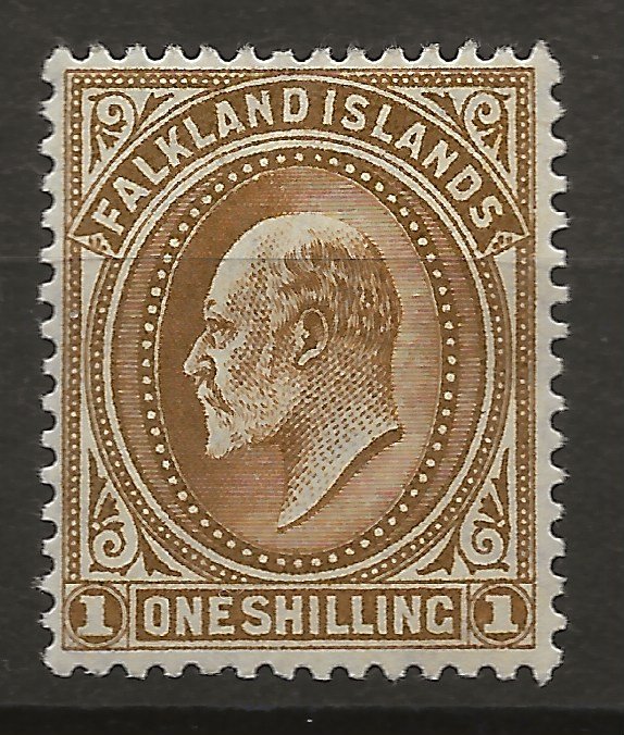 Falkland Islands 27 SG 48 MLH VF 1904 SCV $50.00 (jr)