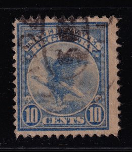 1911 Registry Mail 10c ultramarine Sc F1 used CV $14 (K