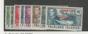 Falkland Islands, Postage Stamp, #2L1-2L8 Mint NH, 1944 Graham Land