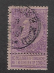 Belgium SC#74 Used F-VF SCV$70.00...Great Spot(s)!