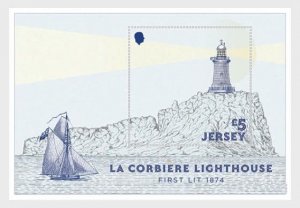 Jersey UK 2024 150 Years of La Corbière Lighthouse block MNH