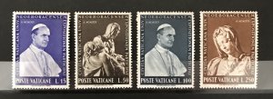 Vatican City 1964, #383-86,  Worlds Fair, MNH.