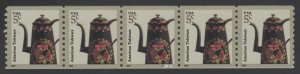 U.S. #3612 MNH Plate #S111111 Strip of 5 American Toleware