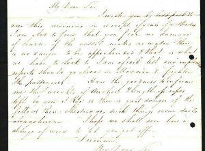 GB HISTORIC LETTER Brig Captain 1830 MADEIRA Voyage FRIGHTENED PASSENGERS? 46.9 