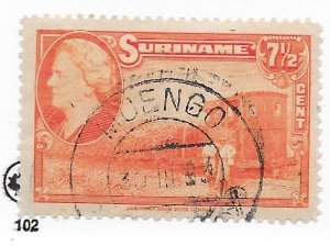 Surinam #192 7 1/2c orange  (U) CV $0.35