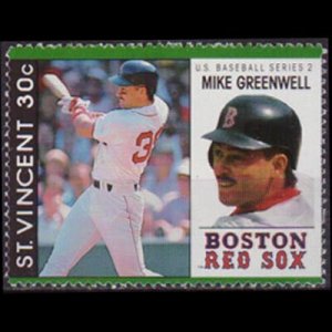 ST.VINCENT 1989 - Scott# 1277 Baseball-Greenwell Set of 1 LH