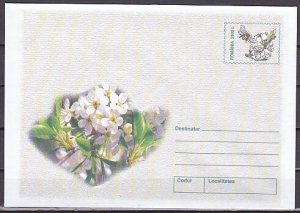 Romania, 2002 issue. Bee & Flower Postal Envelope.