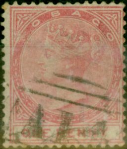 Tobago 1879 1d Rose SG1 Good Used