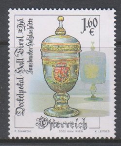 Austria, €1.60 Crystal Cup (SC# 1896) MH