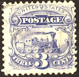 U.S. #114 USED LIGHT CANCEL 