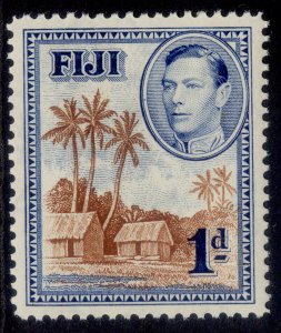 FIJI GVI SG250, 1d brown & blue, NH MINT.