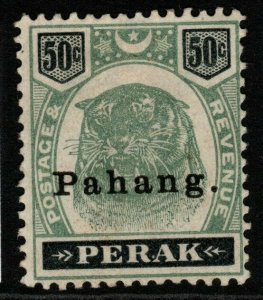 MALAYA PAHANG SG22 1898 50c GREEN & BLACK MTD MINT