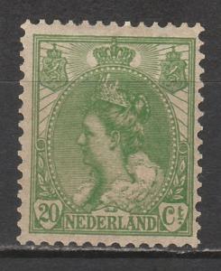 NETHERLANDS 1899 QUEEN 20C GREEN 