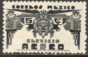 MEXICO C65, 5¢ ALLEGORY. UNUSED, H OG. VF.