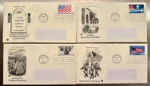 4 FDC's Honoring Protective Services Personnel & War Veterans PCS