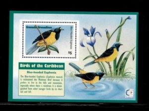Grenadines 1995 - Water Birds - Souvenir Stamp Sheet - Scott #1761 - MNH