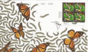 2009 Canada FDC Sc 2328 - Beneficial Insects - Monarch Caterpillar - PB LL