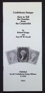 Confederate Stamps: How to Tell the Genuine from the Counterfeit (1994)