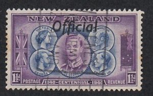New Zealand  # O78, Official Overprint, Used, 1/3 Cat.