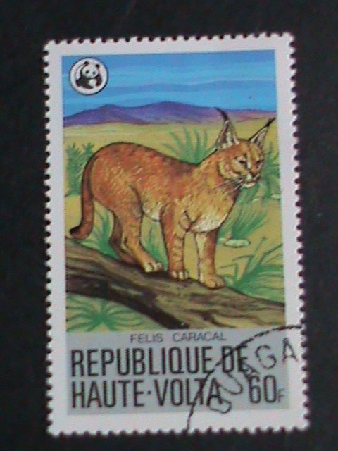 UPPER VOLTA STAMP-WWF-WORLD WILDLIFE FUN ANIMALS CTO STAMPS SET VERY FINE