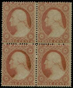 #26 BLOCK OF 4, F-VF OG NH CV $375.00 BQ2259