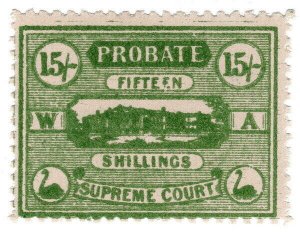 (I.B) Australia - Western Australia Revenue : Probate 15/-