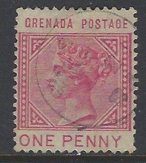 Grenada, Scott #21; 1p Queen Victoria, Used