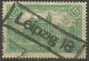  Germany - 1920 Post Office 1.25mk used  #112
