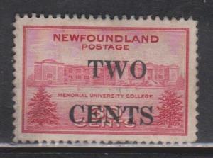 NEWFOUNDLAND Scott # 268 Used - Memorial College Issue Overprinted