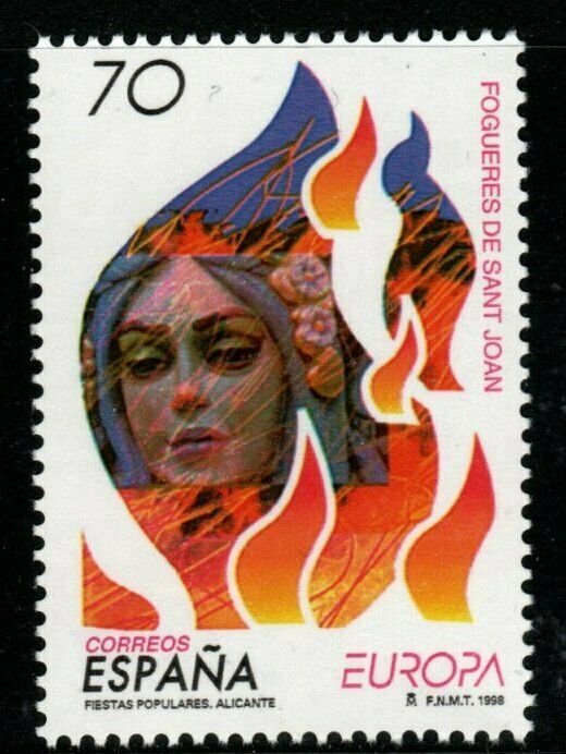 SPAIN SG3478 1998 EUROPA NATIONAL FESTIVALS MNH 