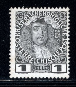 Austria 1908  Scott #110A MNH