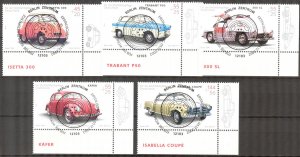 Germany 2002 Classic Cars set of 5 Used / CTO