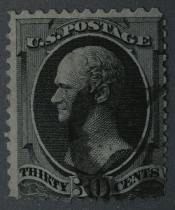 United States #165 30 Cent Hamilton Gray Black Used Very Good Condition