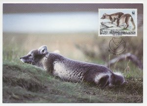 Maximum card Finland 1993 Arctic fox - WWF