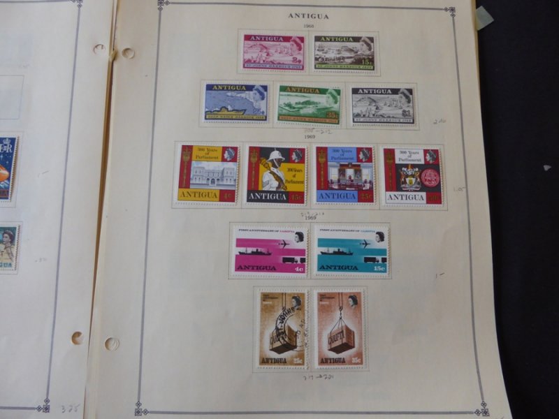 Antigua 1921-1985 Stamp Collection on Scott International Pages