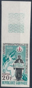 [BIN474] Gabon 1968 Human Rights good stamp very fine MNH imperf