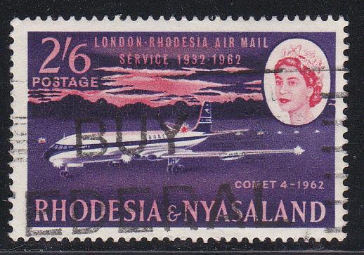 Rhodesia & Nyasaland # 182, Airmail Service, Used,