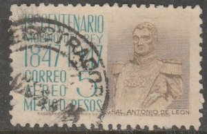 MEXICO C184, $5P 1847 Battles Centennial. Used. VF. (922)
