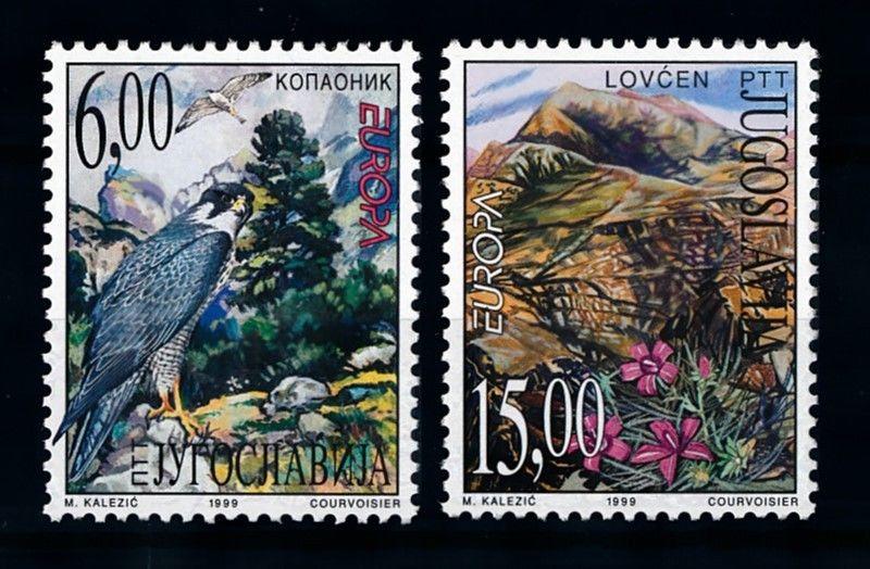 [69961] Yugoslavia 1999 Flora Flowers Tree Bird Falcon Europe  MNH