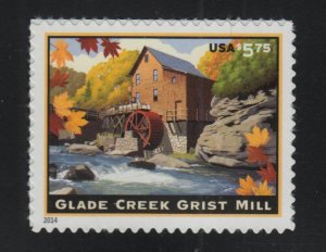 2014 Glade Creek Grist Mill $5.75 Sc 4927 MNH single stamp