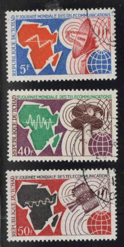 Chad TCHAD Scot 237-239 Used CTO 1971 stamp set